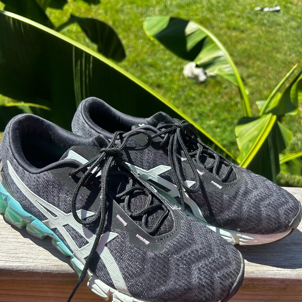 Asics Womens Gel Quantum 13 202A023 Teal Running Shoes Sneakers Size 8.5